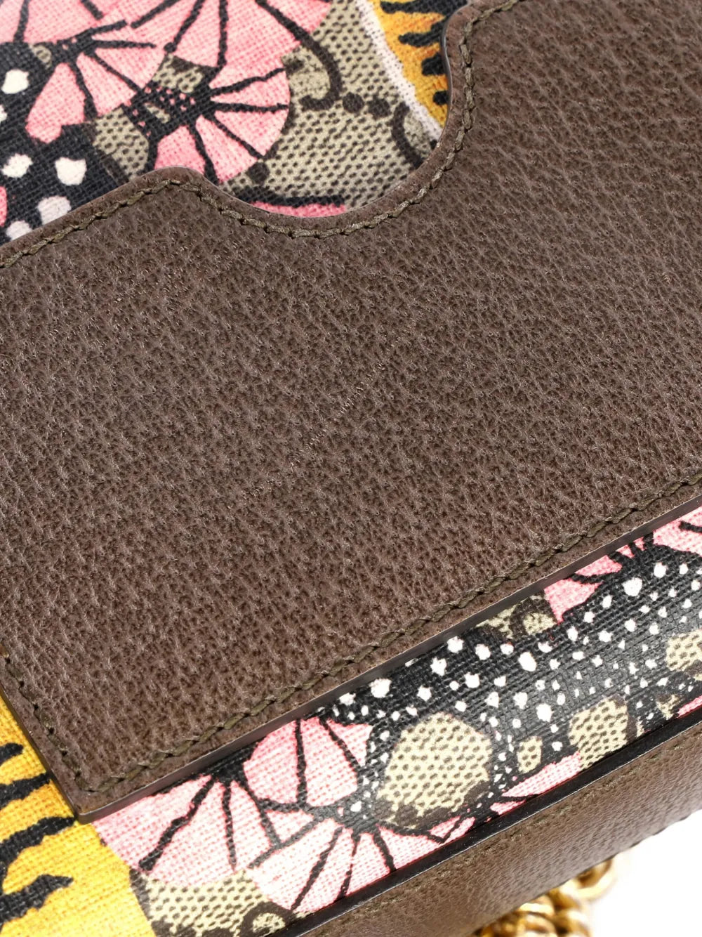 Pre-OwnedGucci Pre-OwnedPadlock Bengal Print GG Coated Canvas Small shoulder bag