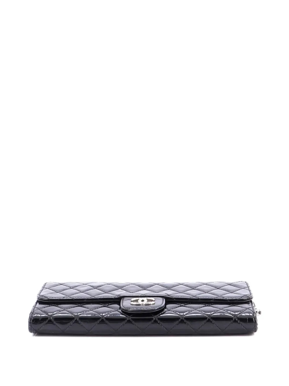 Pre-OwnedCHANEL Pre-OwnedBrilliant Wallet on Chain Quilted Patent East West clutch bag
