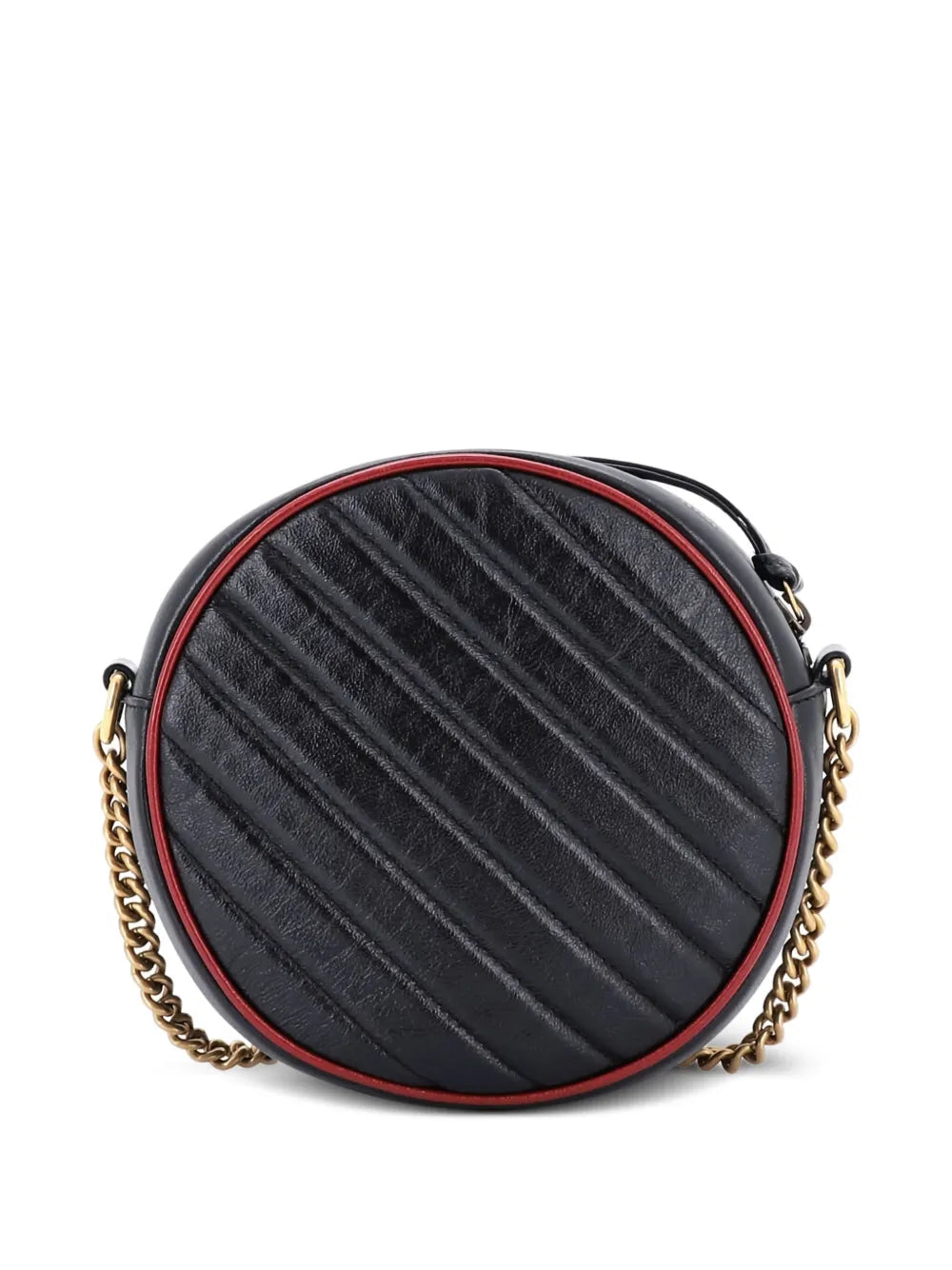 Pre-OwnedGucci Pre-OwnedGG Marmont Round Shoulder Bag Diagonal Quilted Leather Mini crossbody bag