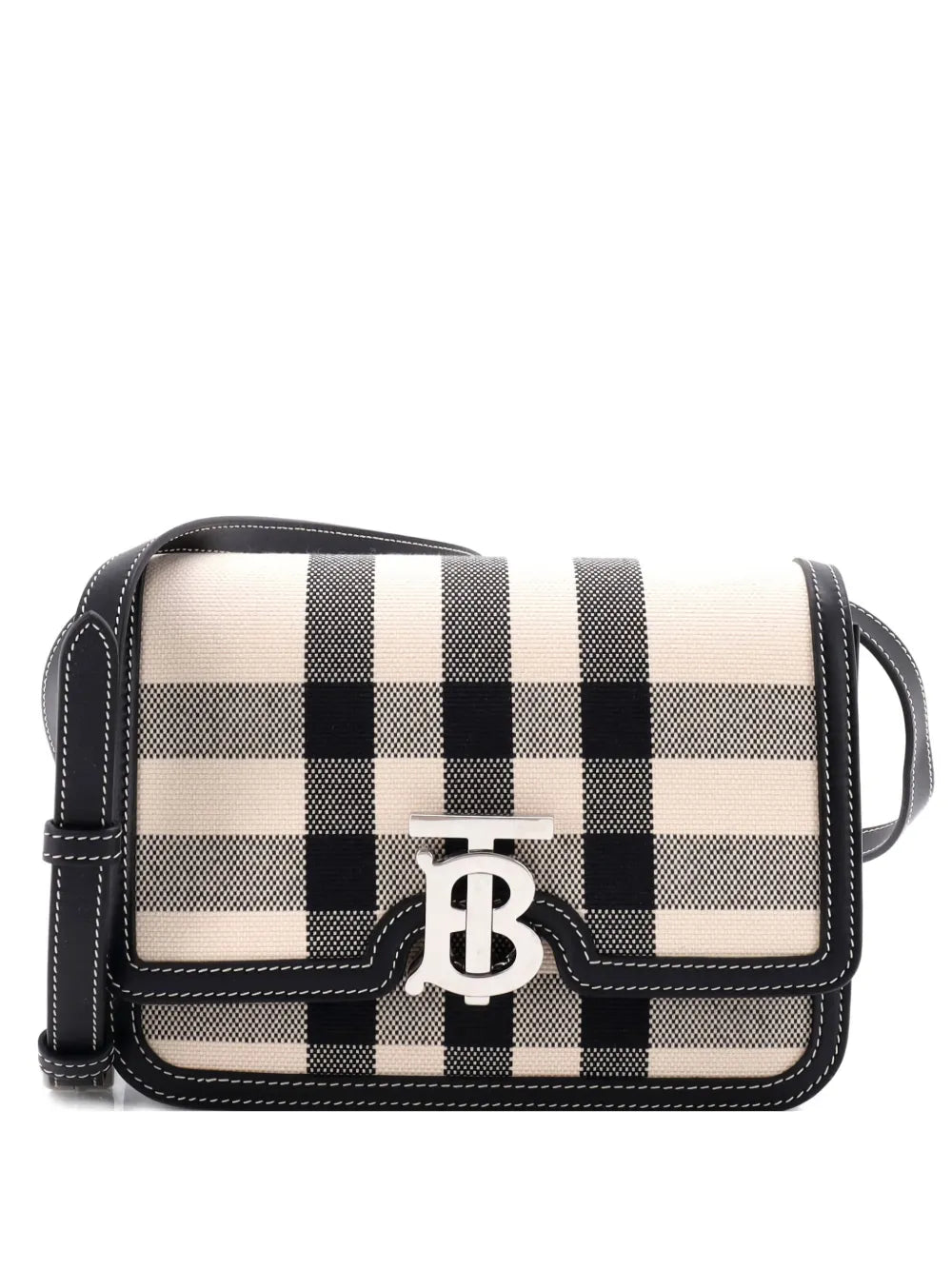 Pre-OwnedBurberry Pre-OwnedTB Flap Bag Check Canvas Small crossbody bag