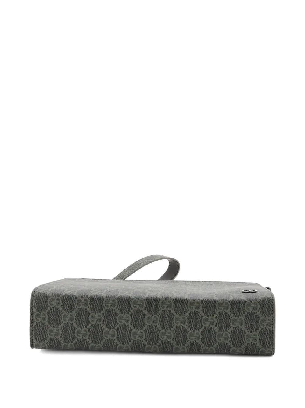 Pre-OwnedGucci Pre-OwnedWristlet Pouch Bicolor GG Coated Canvas and Leather Small clutch bag