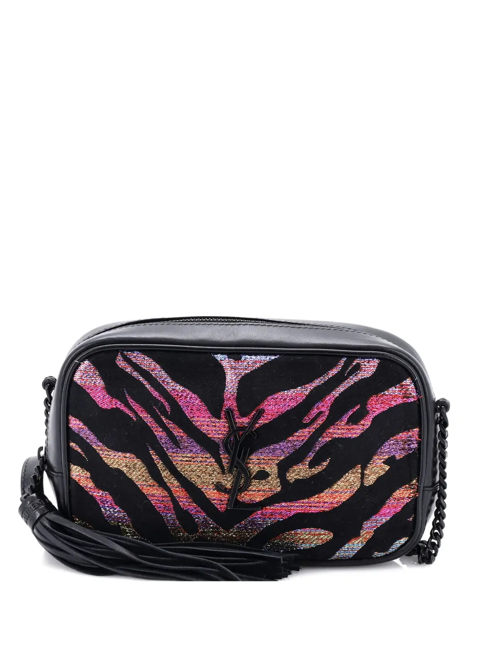 Pre-OwnedSaint Laurent Pre-OwnedLou Camera Bag Glitter Jacquard and Leather Mini crossbody bag