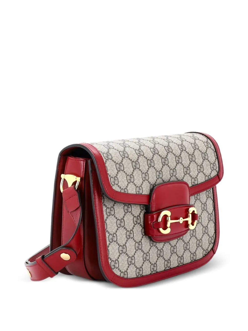 Pre-OwnedGucci Pre-OwnedHorsebit 1955 Shoulder Bag GG Coated Canvas with Leather Small crossbody bag