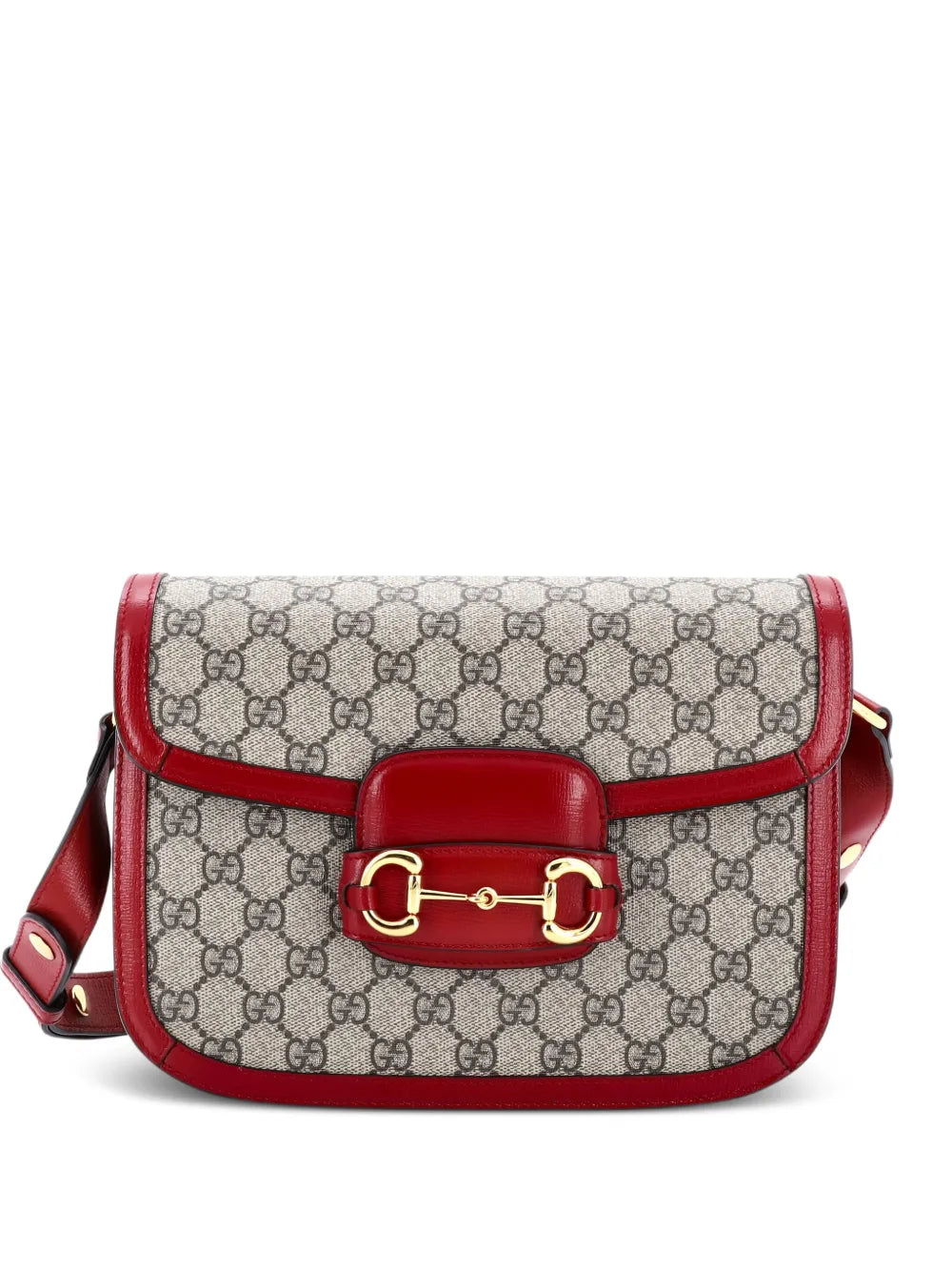 Pre-OwnedGucci Pre-OwnedHorsebit 1955 Shoulder Bag GG Coated Canvas with Leather Small crossbody bag