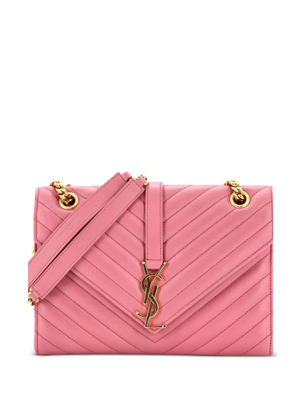 Pre-OwnedSaint Laurent Pre-OwnedClassic Monogram Envelope Satchel Matelasse Chevron Leather Medium shoulder bag