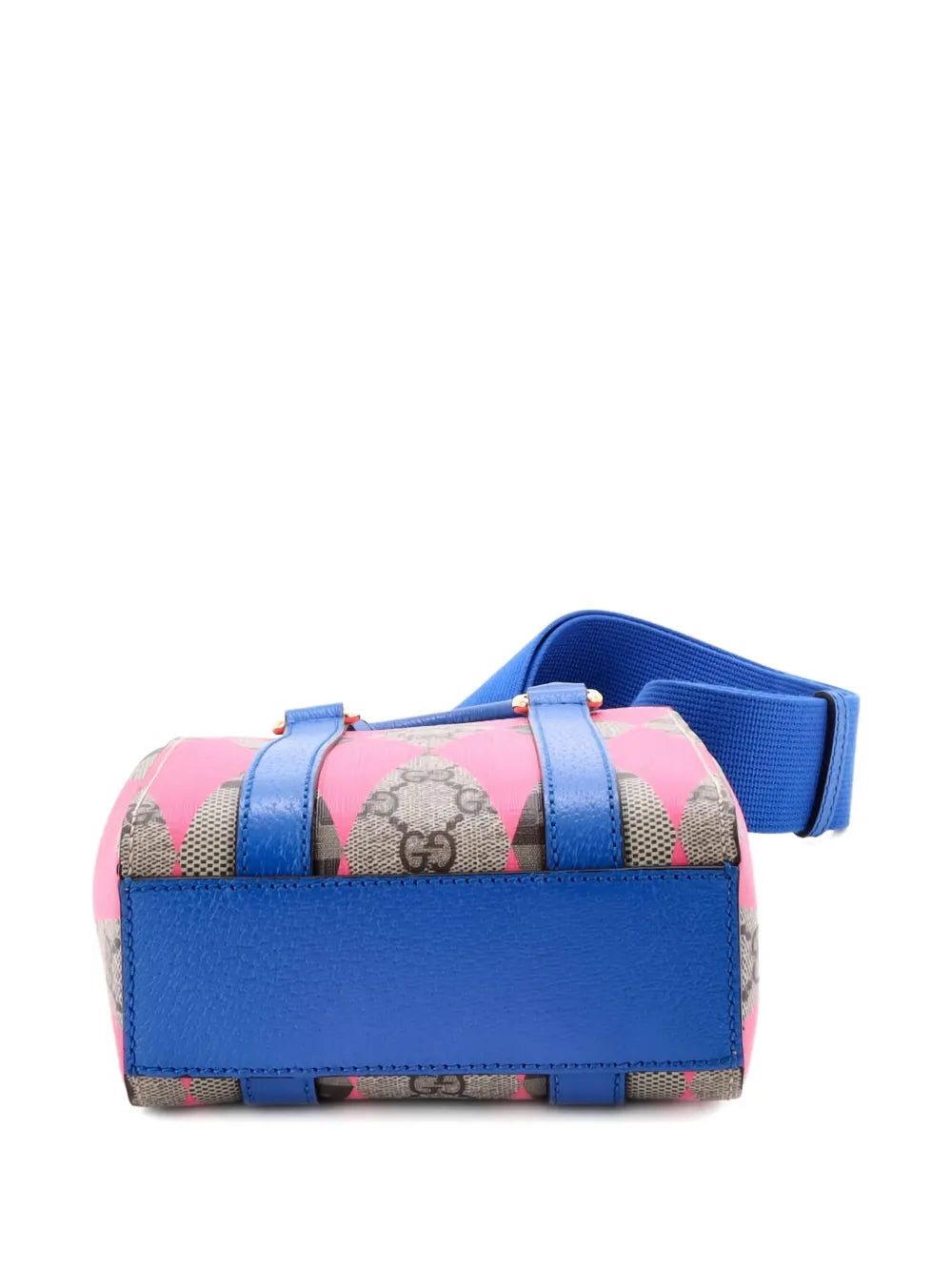 Pre-OwnedGucci Pre-OwnedConvertible Open Rhombus GG Coated Canvas with Leather Mini tote bag
