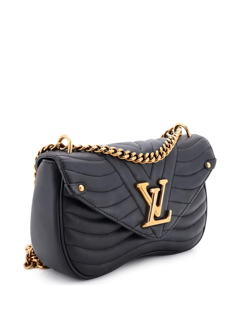 Pre-OwnedLouis Vuitton Pre-OwnedNew Wave Chain Bag Quilted Leather MM crossbody bag