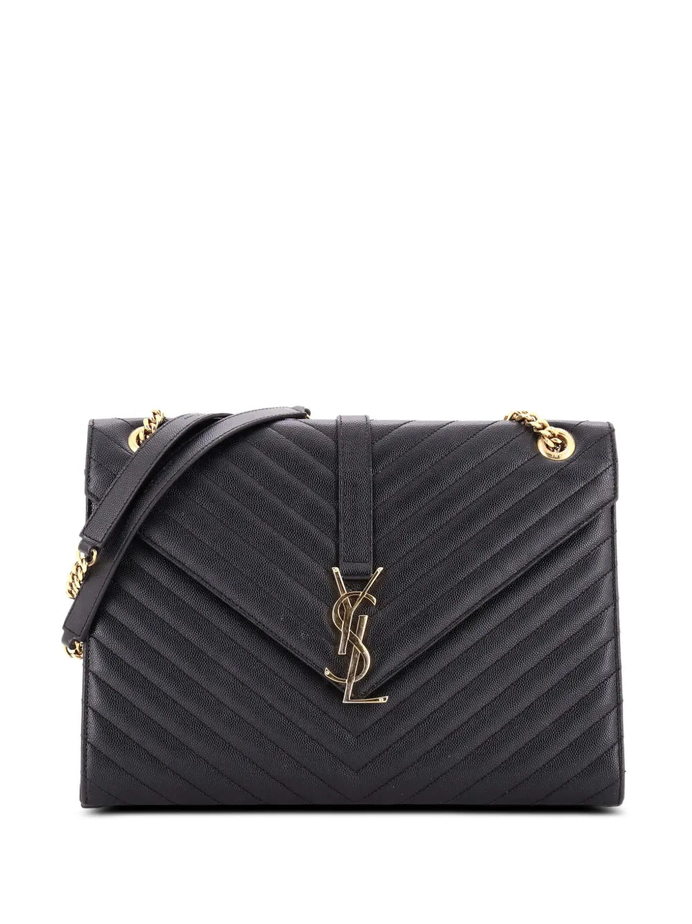 Pre-OwnedSaint Laurent Pre-OwnedClassic Monogram Envelope Satchel Matelasse Chevron Leather Large shoulder bag