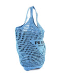 Pre-OwnedPrada Pre-OwnedTriangle Logo Tote Raffia Small bucket bag