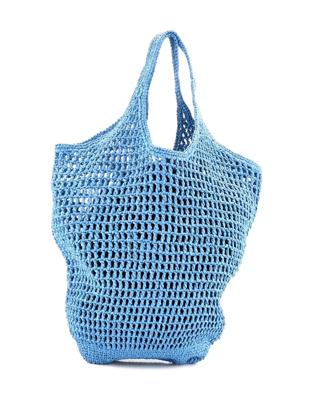 Pre-OwnedPrada Pre-OwnedTriangle Logo Tote Raffia Small bucket bag