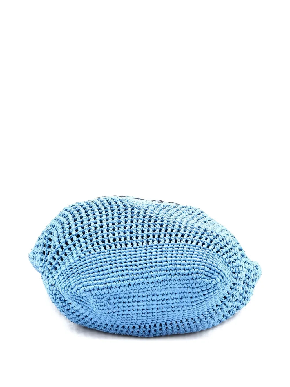 Pre-OwnedPrada Pre-OwnedTriangle Logo Tote Raffia Small bucket bag