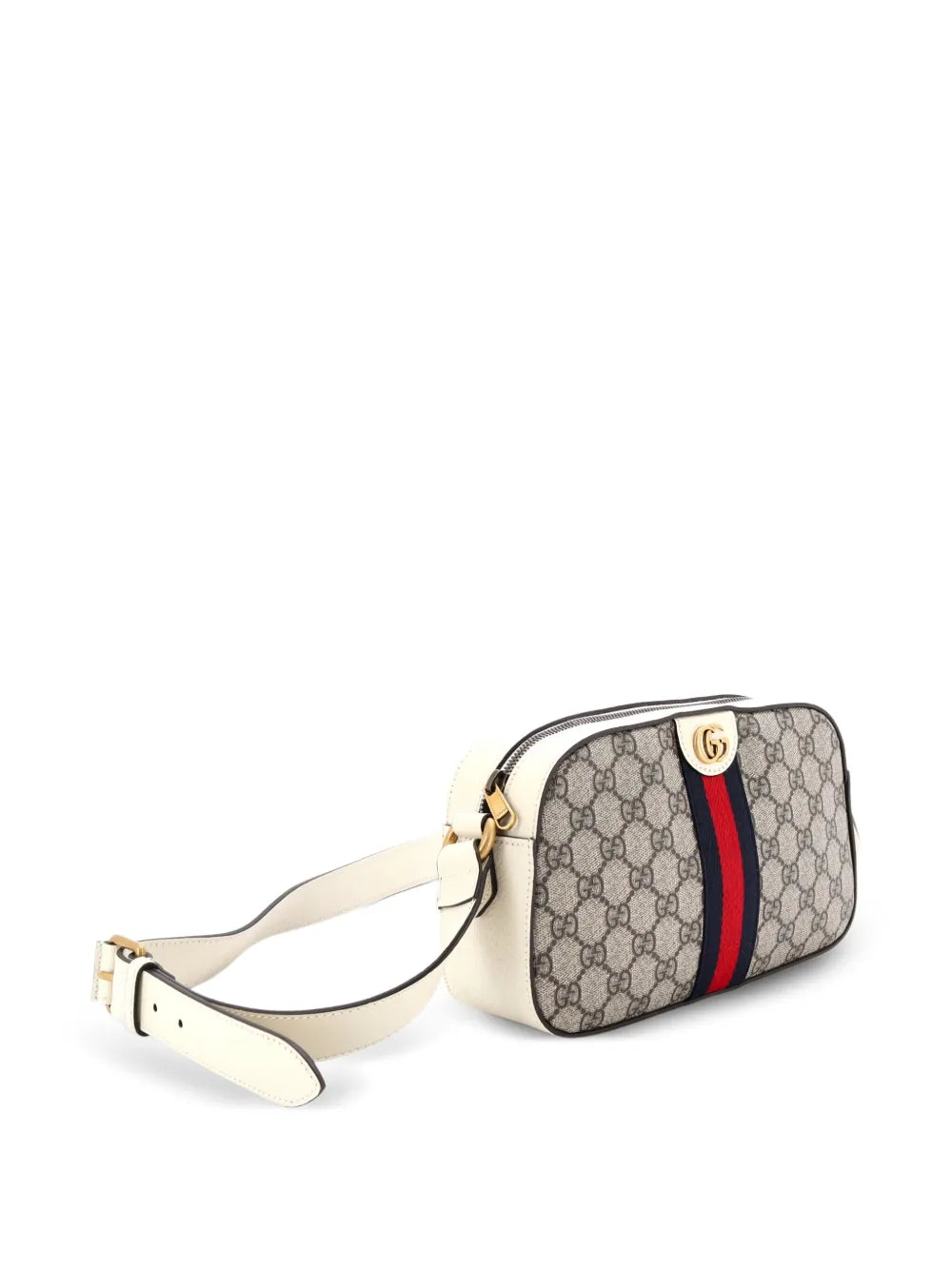Pre-OwnedGucci Pre-OwnedOphidia Camera Shoulder Bag GG Coated Canvas with Leather Small crossbody bag