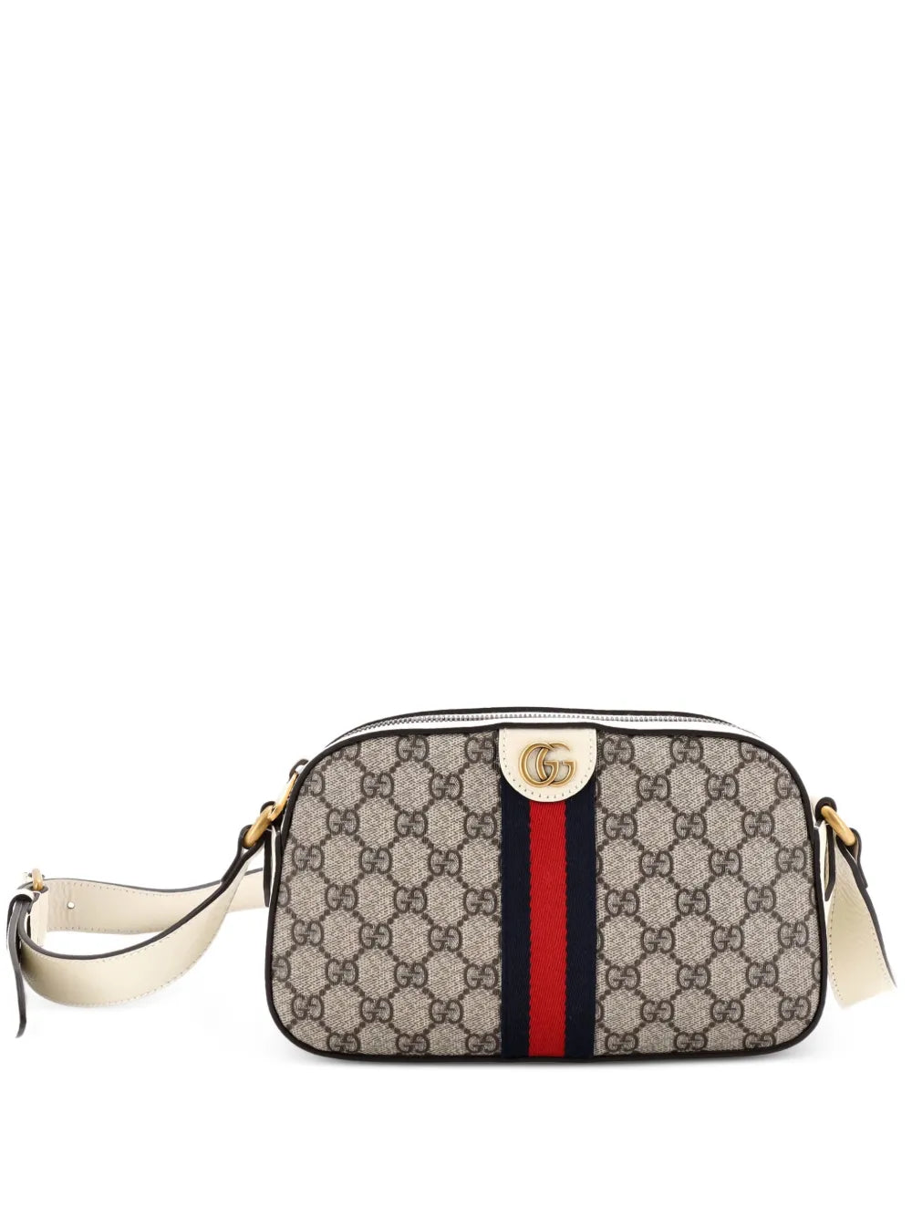 Pre-OwnedGucci Pre-OwnedOphidia Camera Shoulder Bag GG Coated Canvas with Leather Small crossbody bag