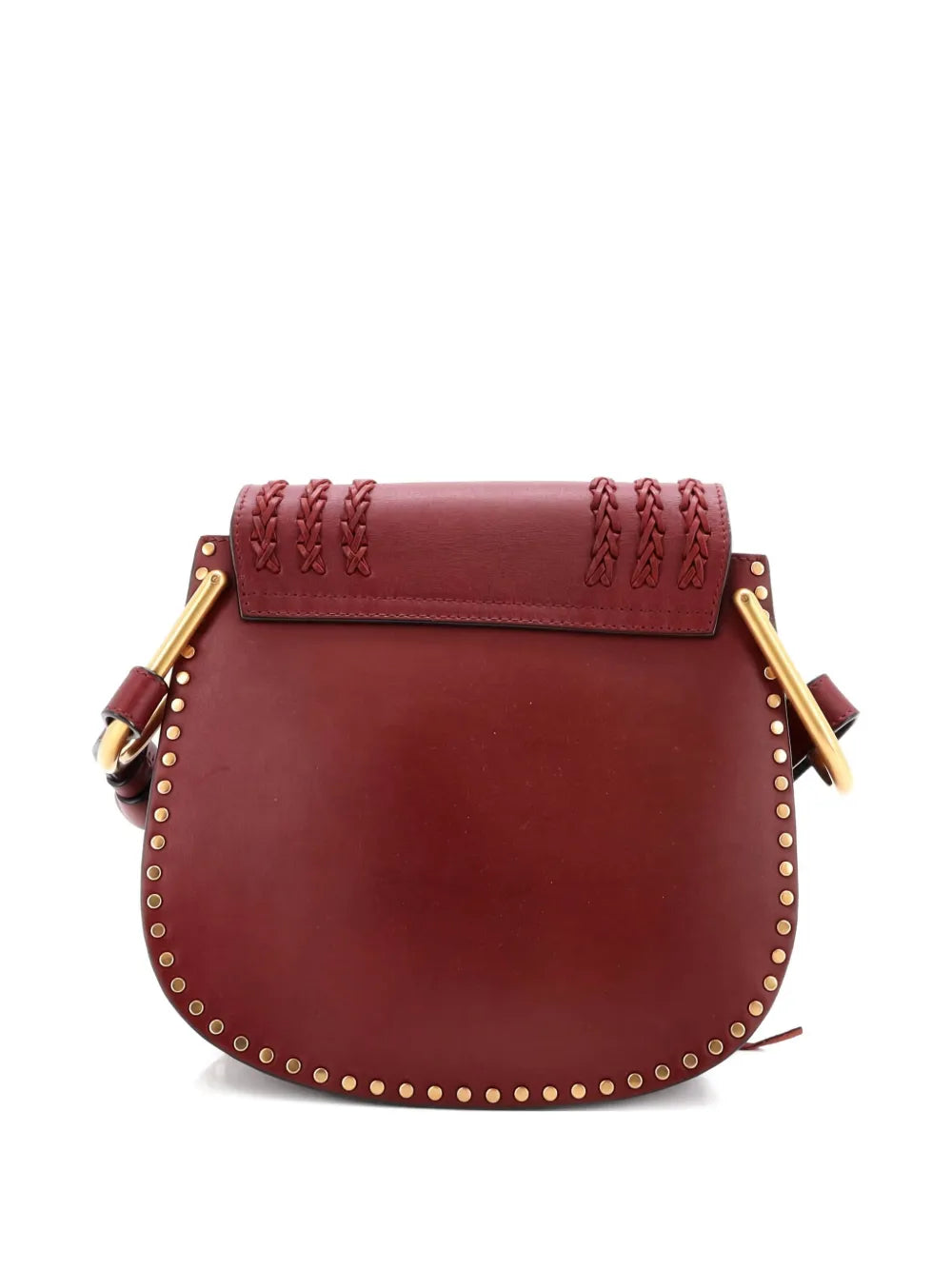 Pre-OwnedChlo?Pre-OwnedHudson Handbag Whipstitch Leather Small crossbody bag