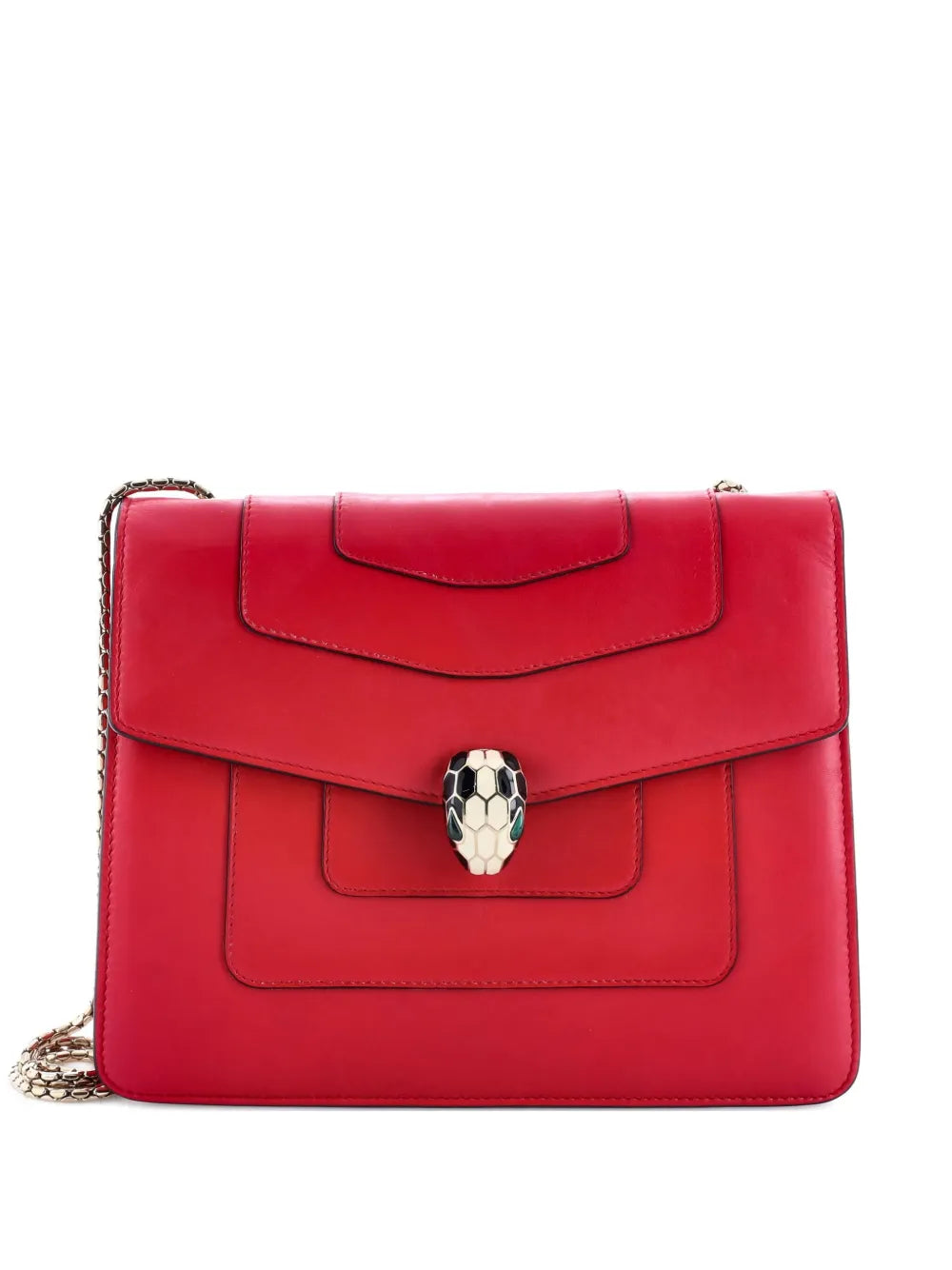 Pre-OwnedBvlgari Pre-OwnedSerpenti Forever Square Leather Medium shoulder bag