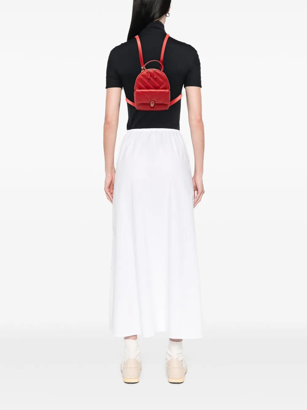 Pre-OwnedBvlgari Pre-Owned2010-2025 Leather Serpenti Cabochon backpack