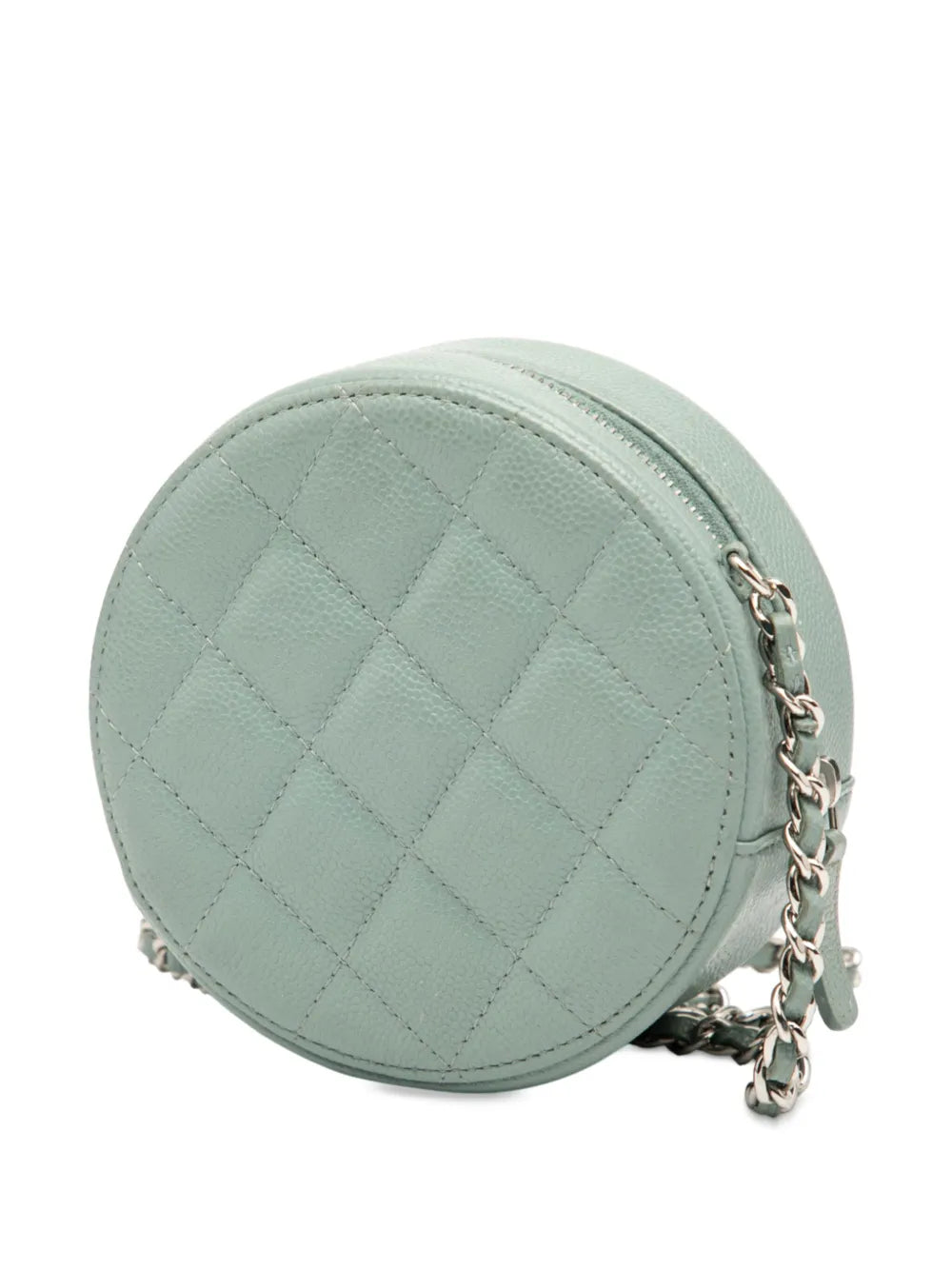 Pre-OwnedCHANEL Pre-Owned2020 CC Quilted Caviar Round Clutch With Chain crossbody bag