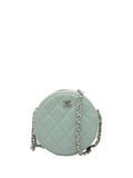Pre-OwnedCHANEL Pre-Owned2020 CC Quilted Caviar Round Clutch With Chain crossbody bag