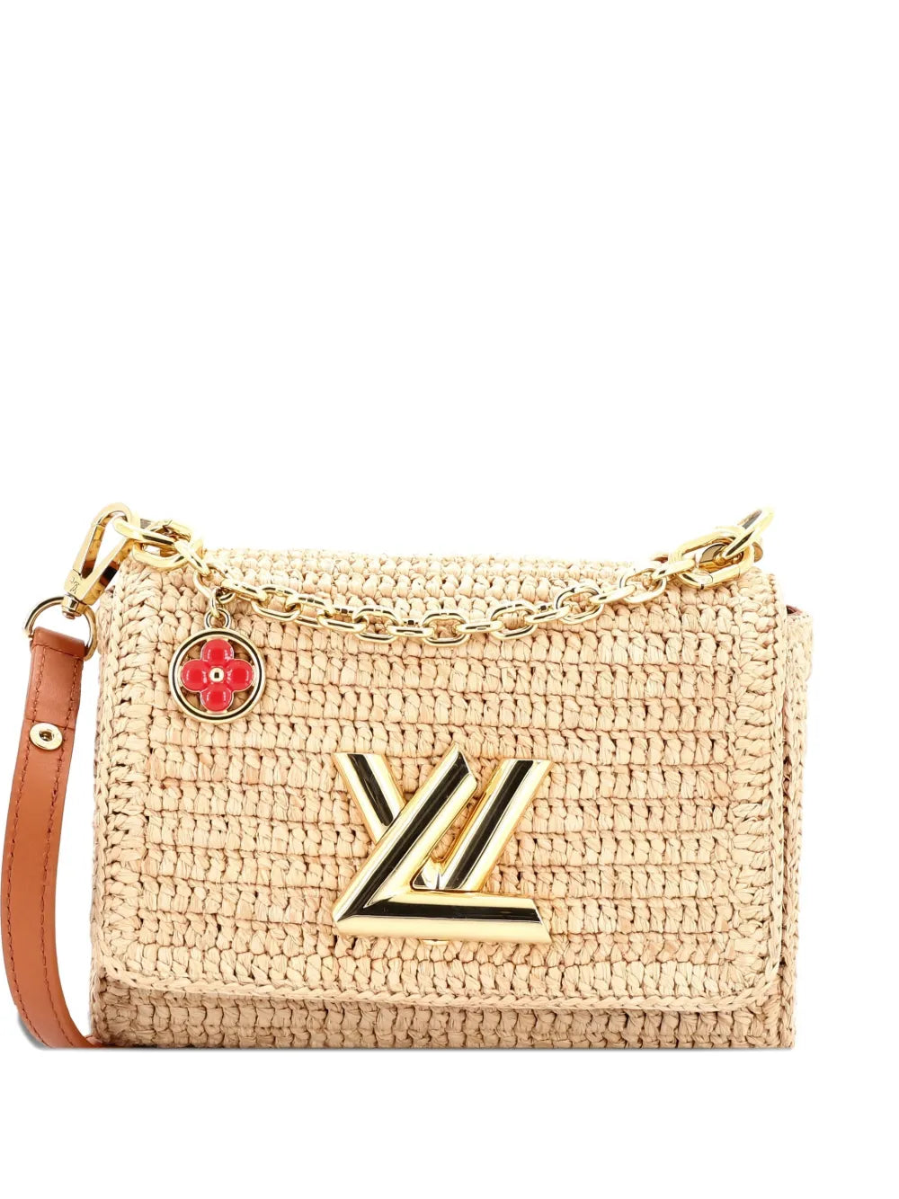 Pre-OwnedLouis Vuitton Pre-OwnedTwist Slim Convertible Handbag Raffia PM shoulder bag