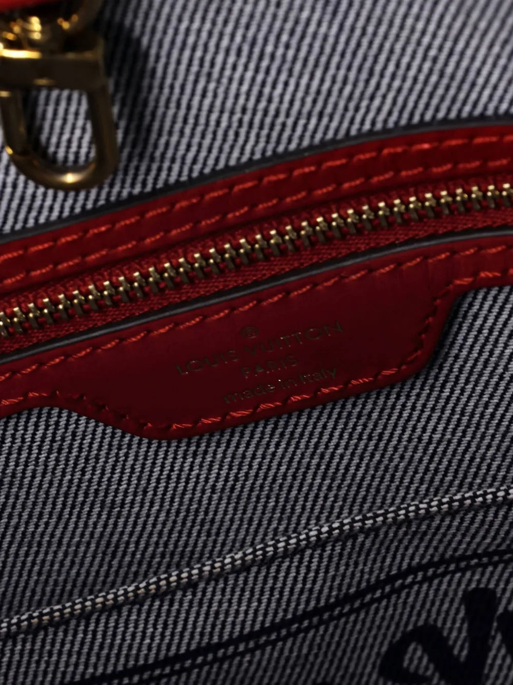 Pre-OwnedLouis Vuitton Pre-OwnedOnTheGo Damier and Monogram Patchwork Denim GM tote bag