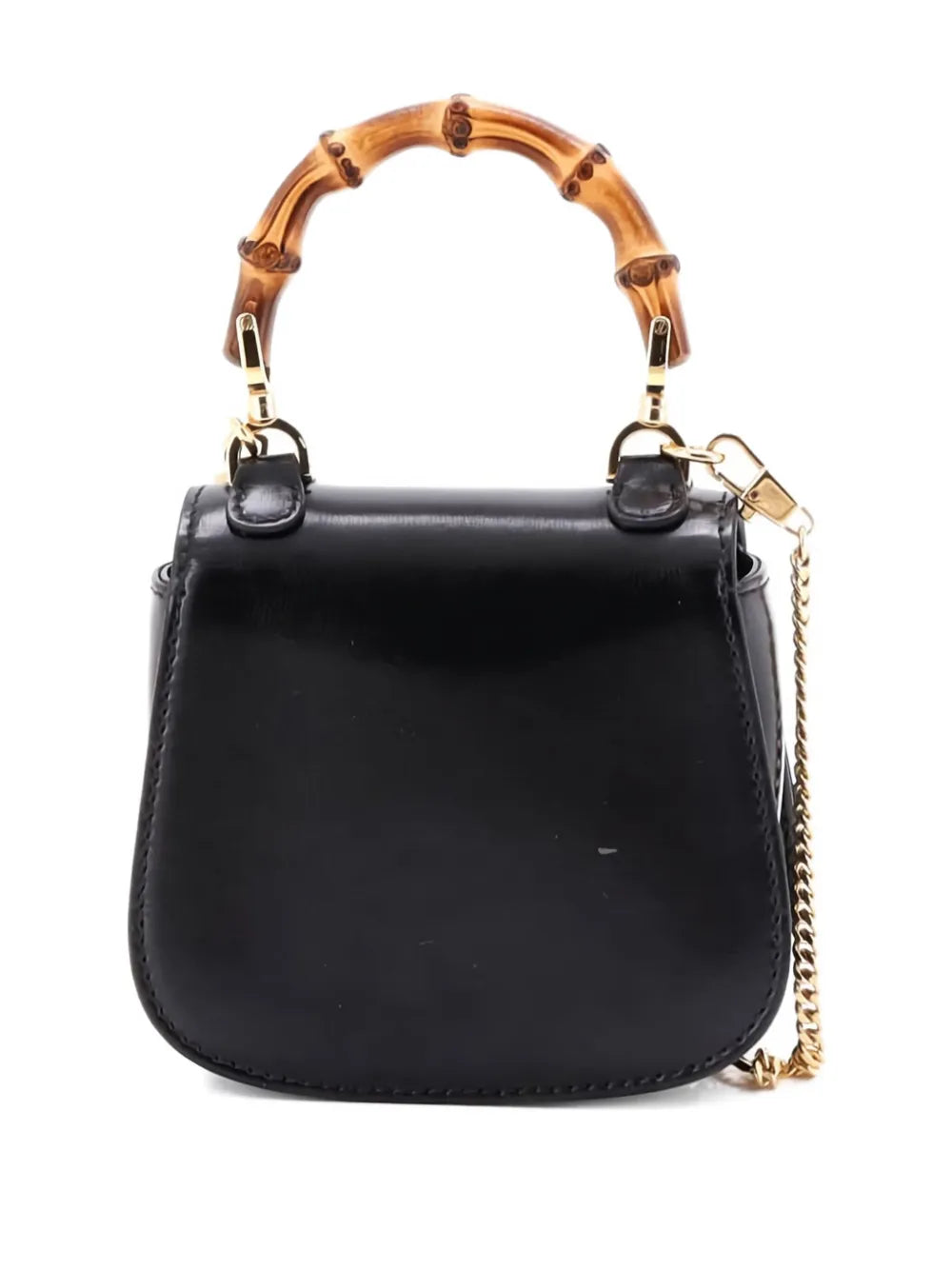 Pre-OwnedGucci Pre-OwnedBamboo 1947 Top Handle Bag Leather Super Mini crossbody bag