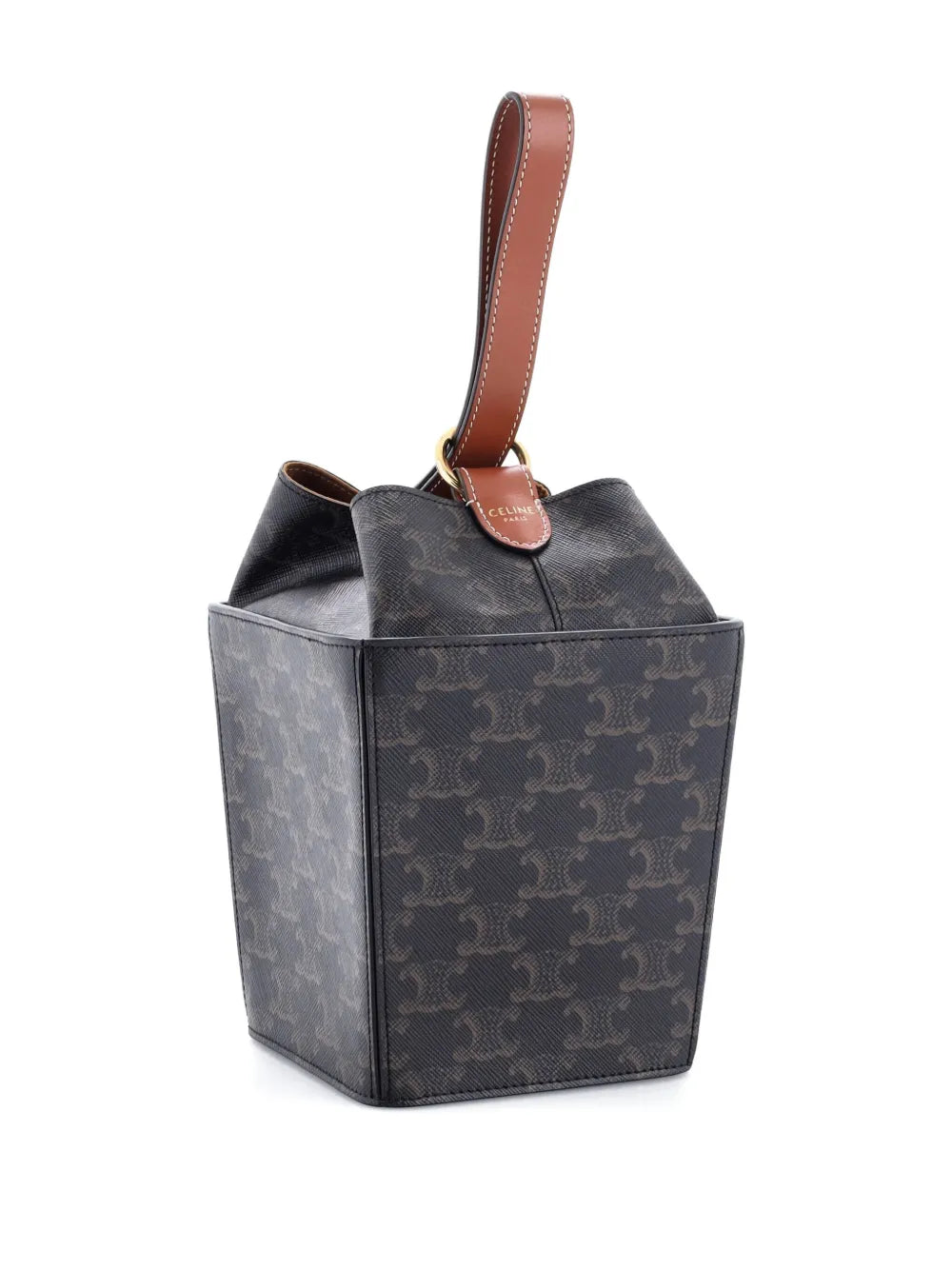 Pre-OwnedCeline Pre-OwnedStrap Box Top Handle Bag Triomphe Coated Canvas satchel