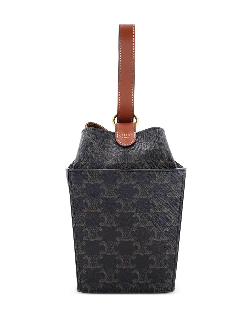 Pre-OwnedCeline Pre-OwnedStrap Box Top Handle Bag Triomphe Coated Canvas satchel