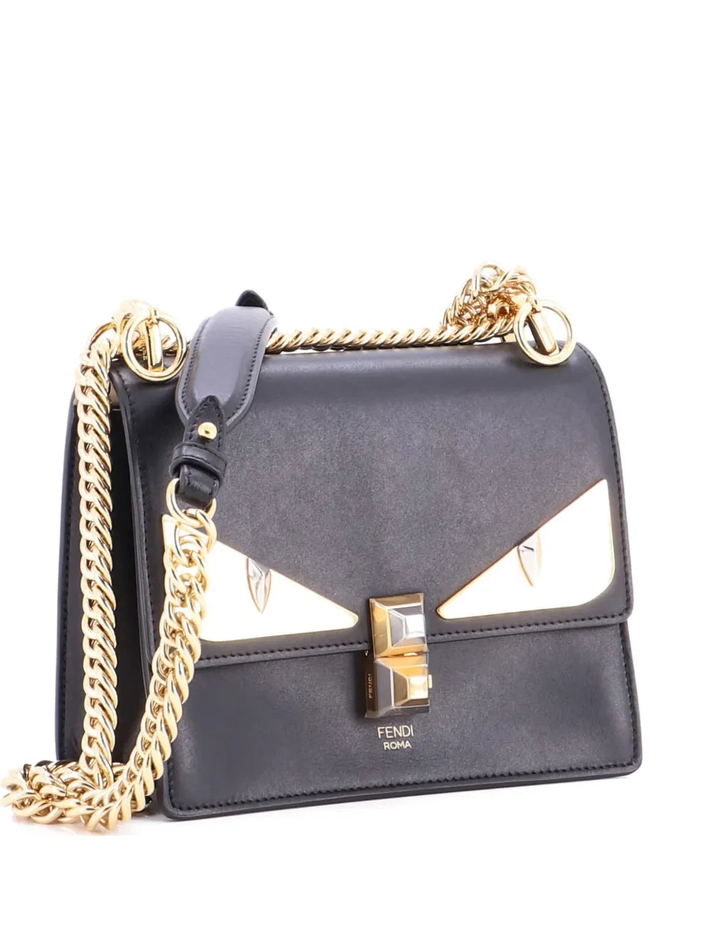 Pre-OwnedFendi Pre-OwnedMonster Kan I Bag Leather Small shoulder bag