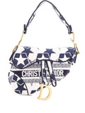 Pre-OwnedChristian Dior Pre-OwnedSaddle Bag Logo Embroidered Canvas Medium shoulder bag