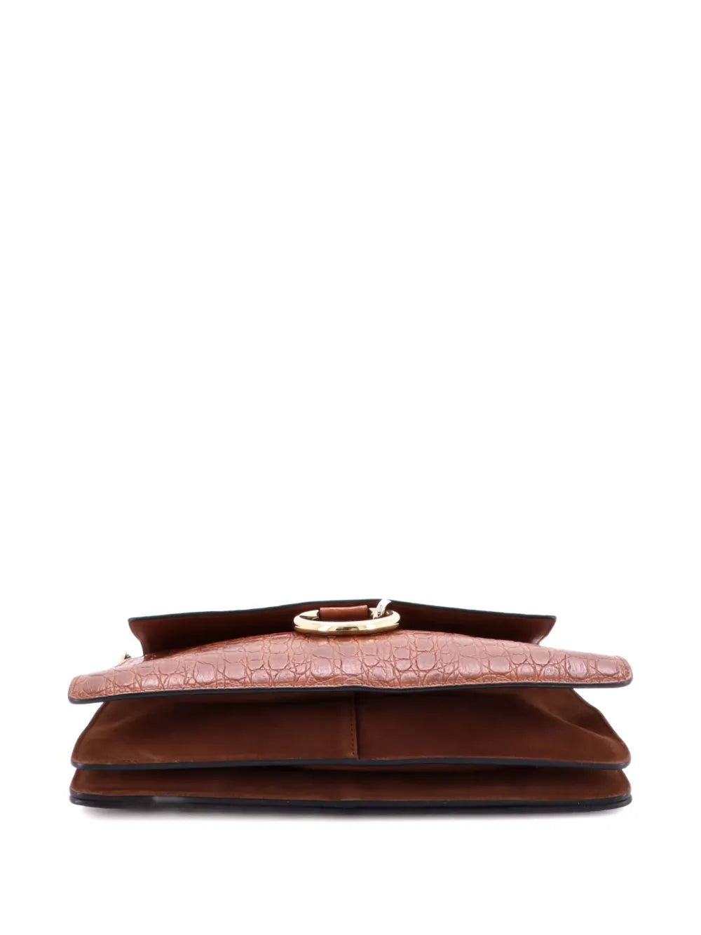 Pre-OwnedChloé Pre-OwnedFaye Crocodile Embossed Leather Medium shoulder bag