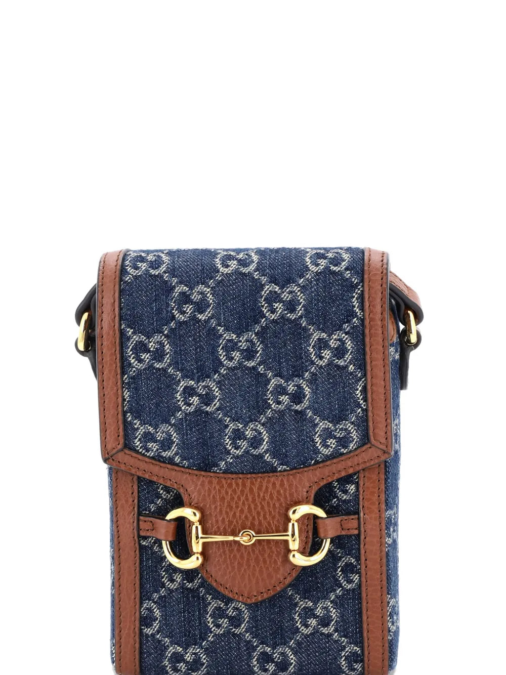 Pre-OwnedGucci Pre-OwnedHorsebit 1955 GG Denim Mini crossbody bag