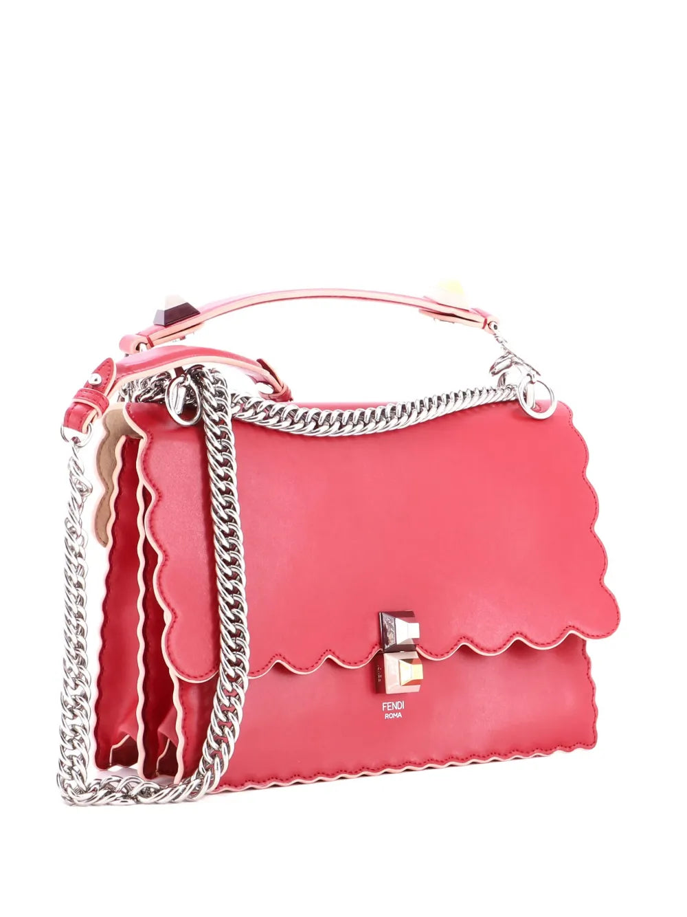 Pre-OwnedFendi Pre-OwnedKan I Bag Leather Medium shoulder bag