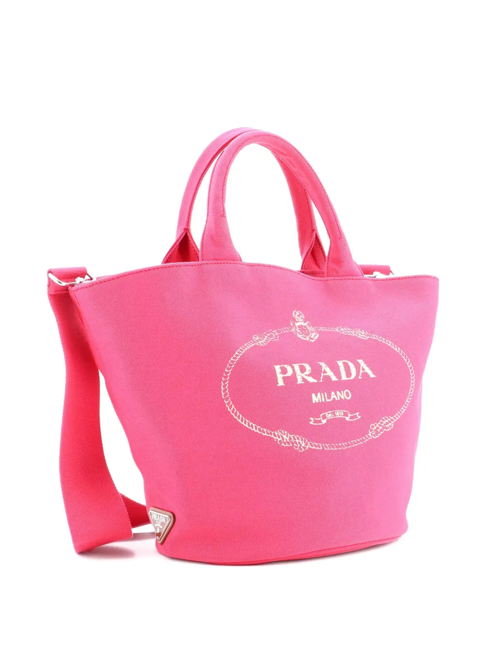 Pre-OwnedPrada Pre-OwnedCanapa Convertible Shopping Tote Canvas Medium bucket bag