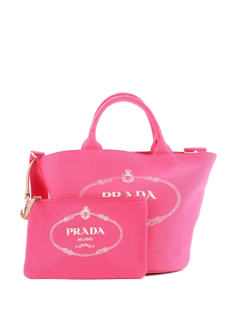 Pre-OwnedPrada Pre-OwnedCanapa Convertible Shopping Tote Canvas Medium bucket bag