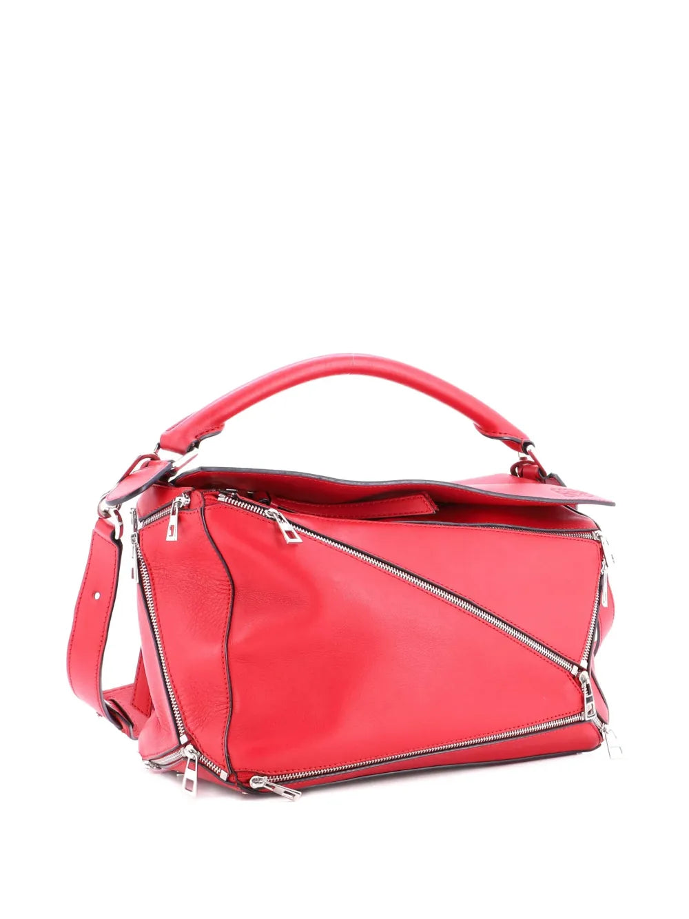 Pre-OwnedLoewe Pre-OwnedPuzzle Bag Zipper Embellished Leather Medium satchel
