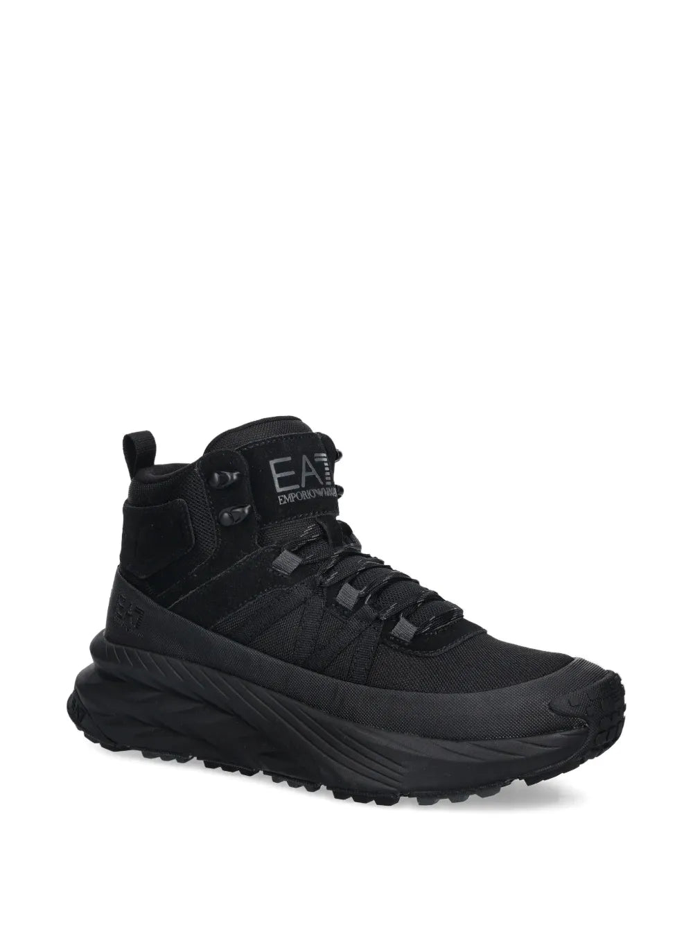 Ea7 Emporio Armani Lace-Up High-Top Sneakers