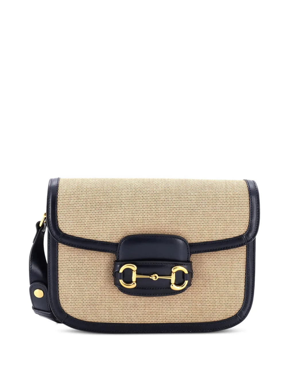 Pre-OwnedGucci Pre-OwnedHorsebit 1955 Canvas and Leather Small shoulder bag