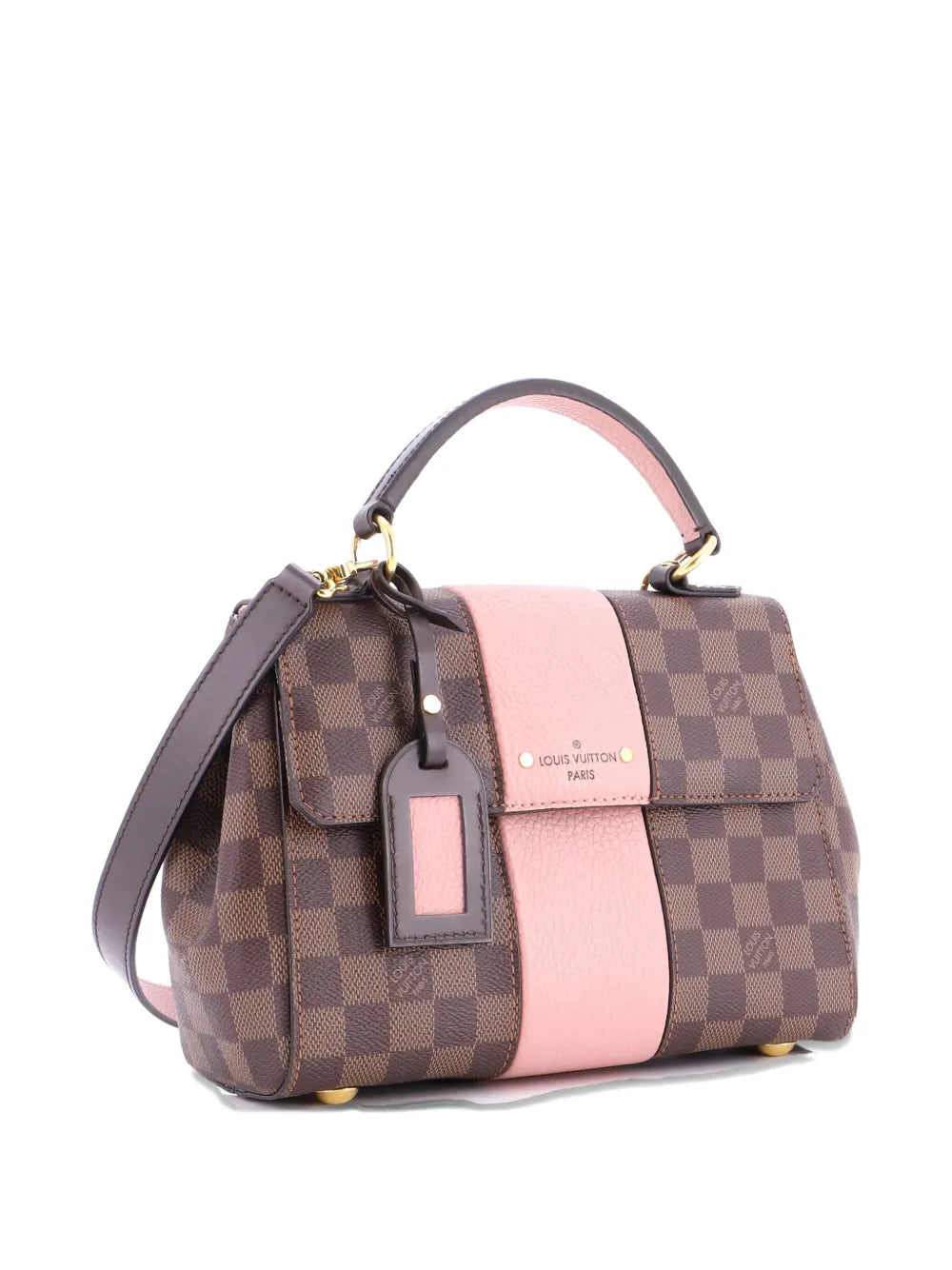 Pre-OwnedLouis Vuitton Pre-OwnedBond Street Handbag Damier with Leather BB satchel