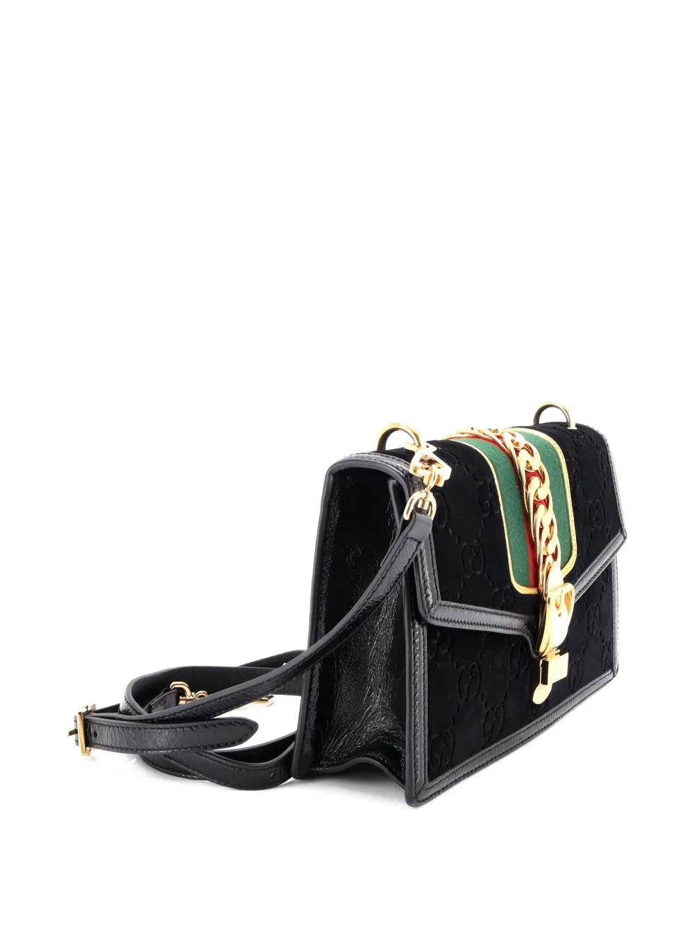Pre-OwnedGucci Pre-OwnedSylvie Shoulder Bag GG Velvet Small crossbody bag