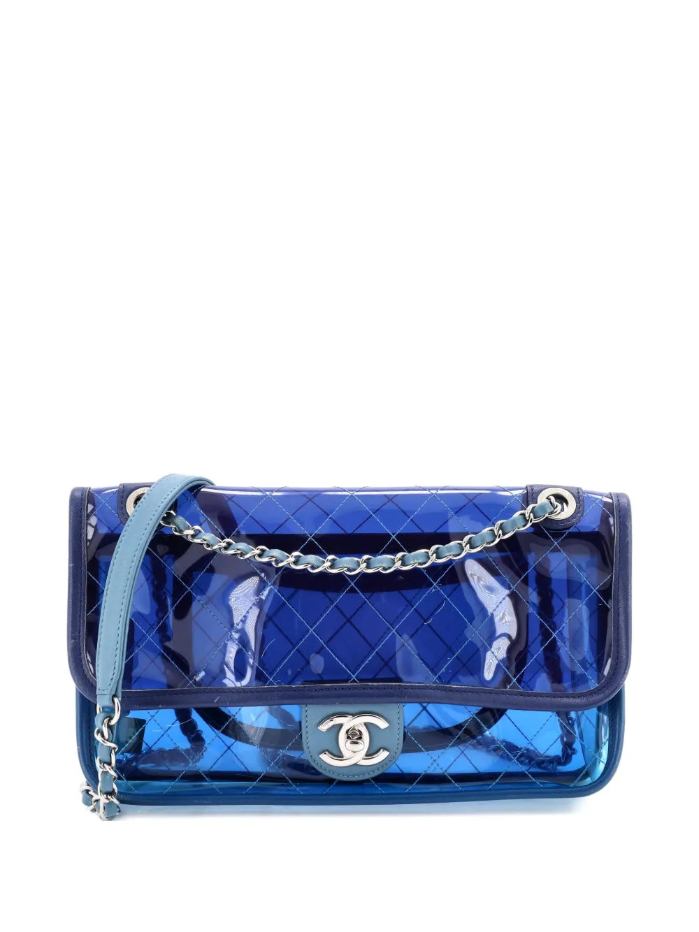 Pre-OwnedCHANEL Pre-OwnedCoco Splash Flap Bag Quilted PVC With Lambskin Medium shoulder bag