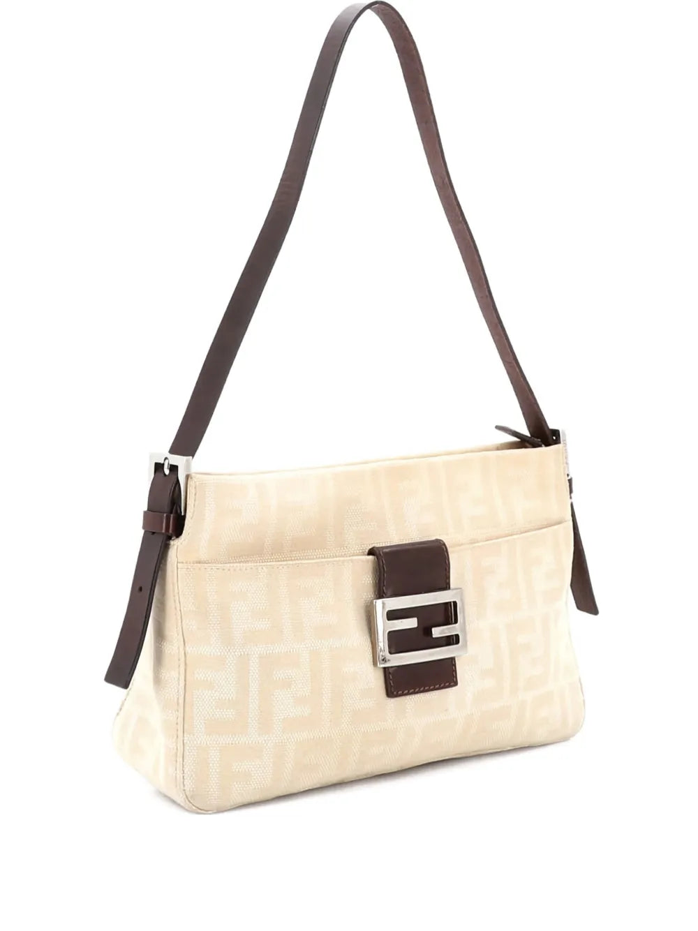 Pre-OwnedFendi Pre-OwnedVintage Pocket Zucca Canvas Small shoulder bag