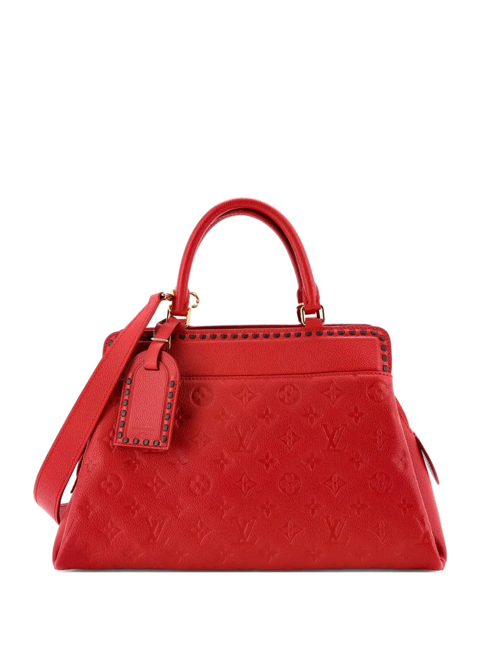 Pre-OwnedLouis Vuitton Pre-OwnedVosges Handbag Whipstitch Monogram Empreinte Leather MM satchel
