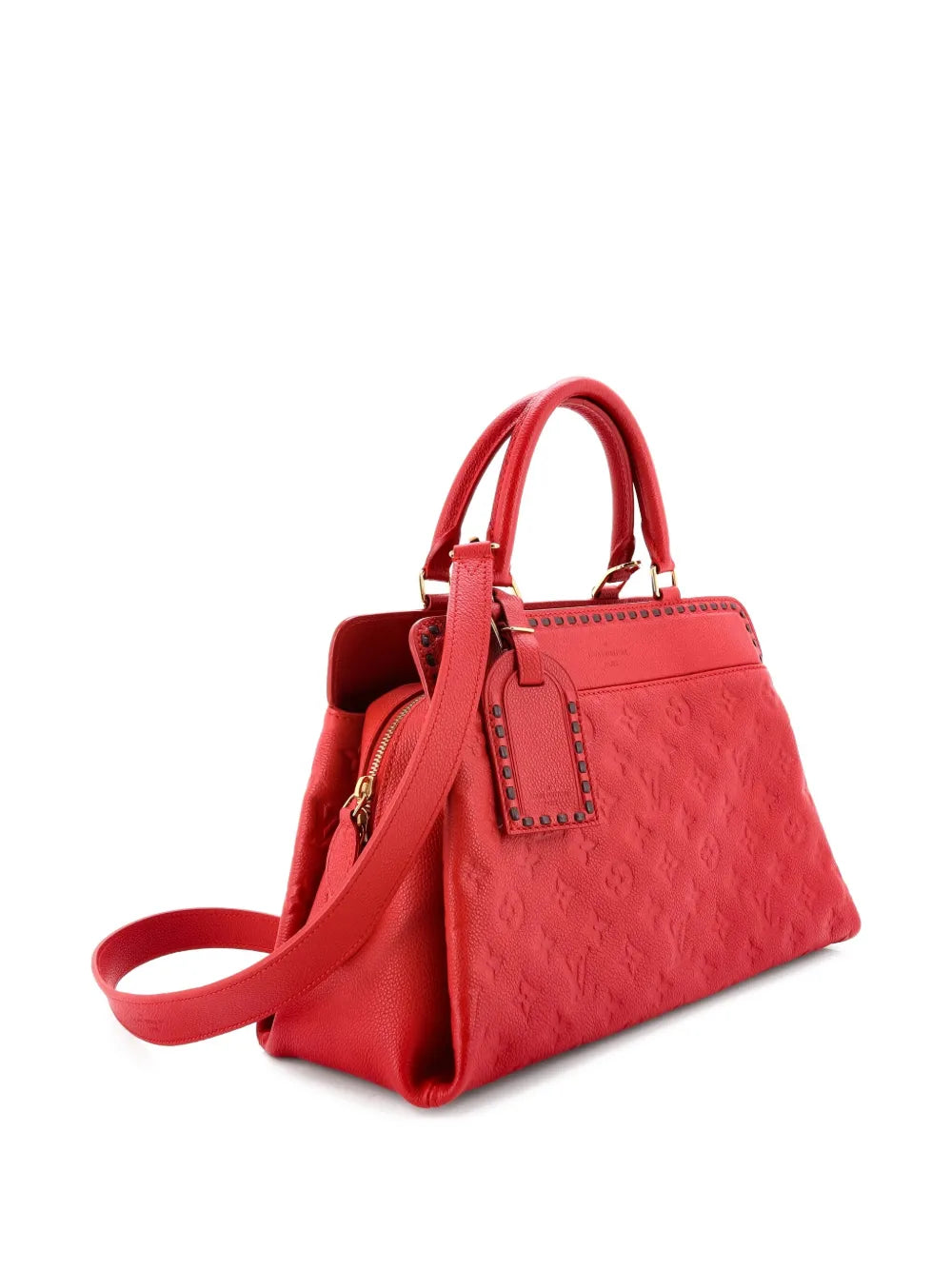 Pre-OwnedLouis Vuitton Pre-OwnedVosges Handbag Whipstitch Monogram Empreinte Leather MM satchel