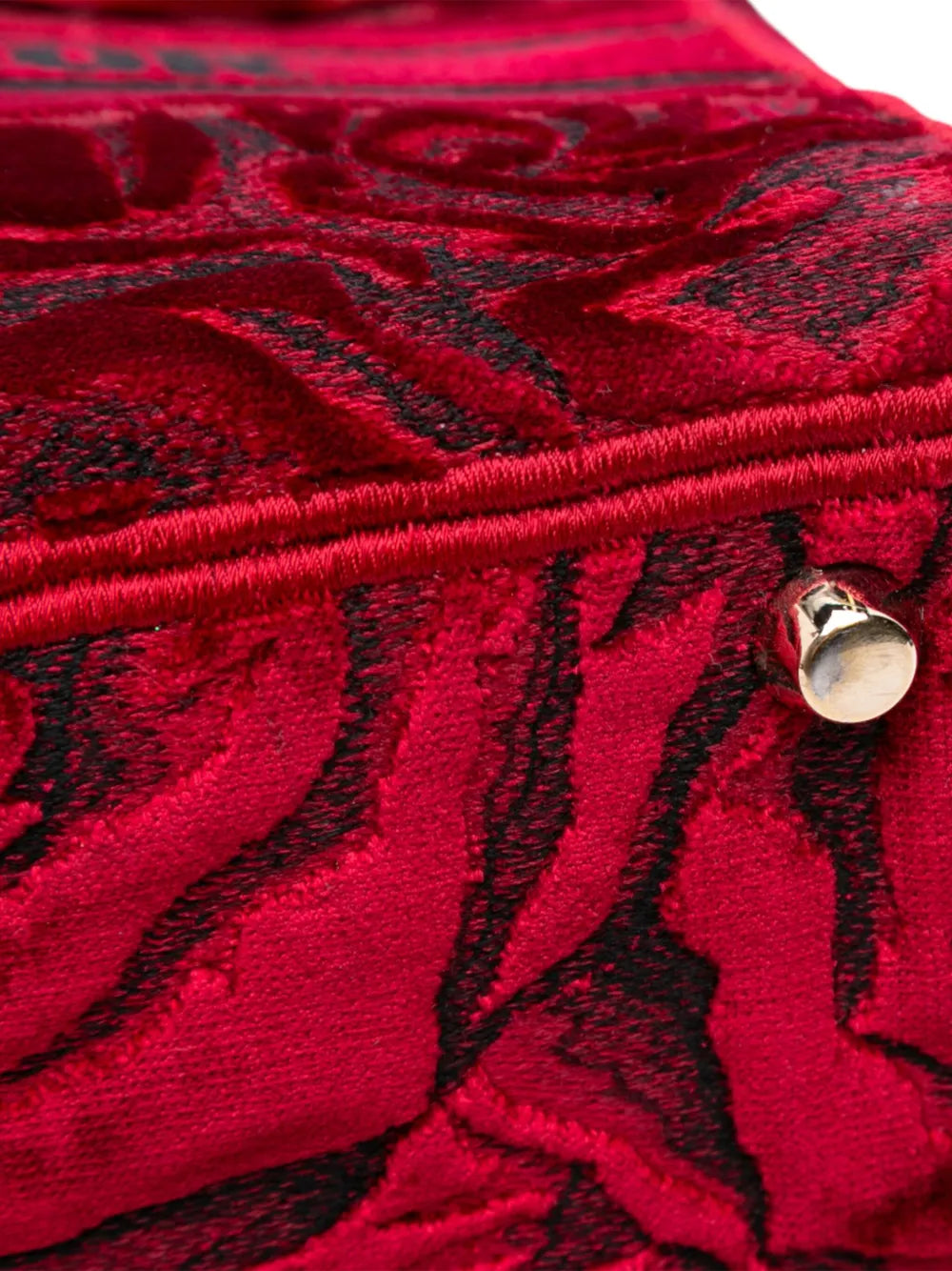 Pre-OwnedChristian Dior Pre-Owned2021 Medium Embroidered Velvet Roses Lady D Lite satchel