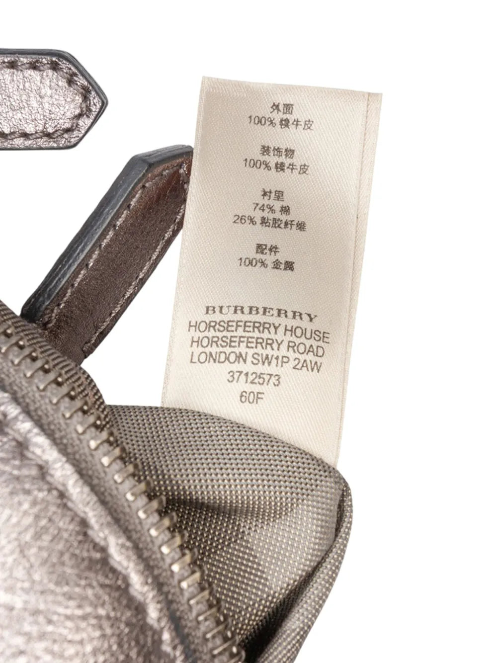 Pre-OwnedBurberry Pre-Owned2000-2017 Metallic Leather Fairby hobo bag