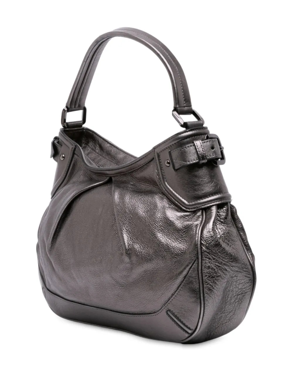 Pre-OwnedBurberry Pre-Owned2000-2017 Metallic Leather Fairby hobo bag