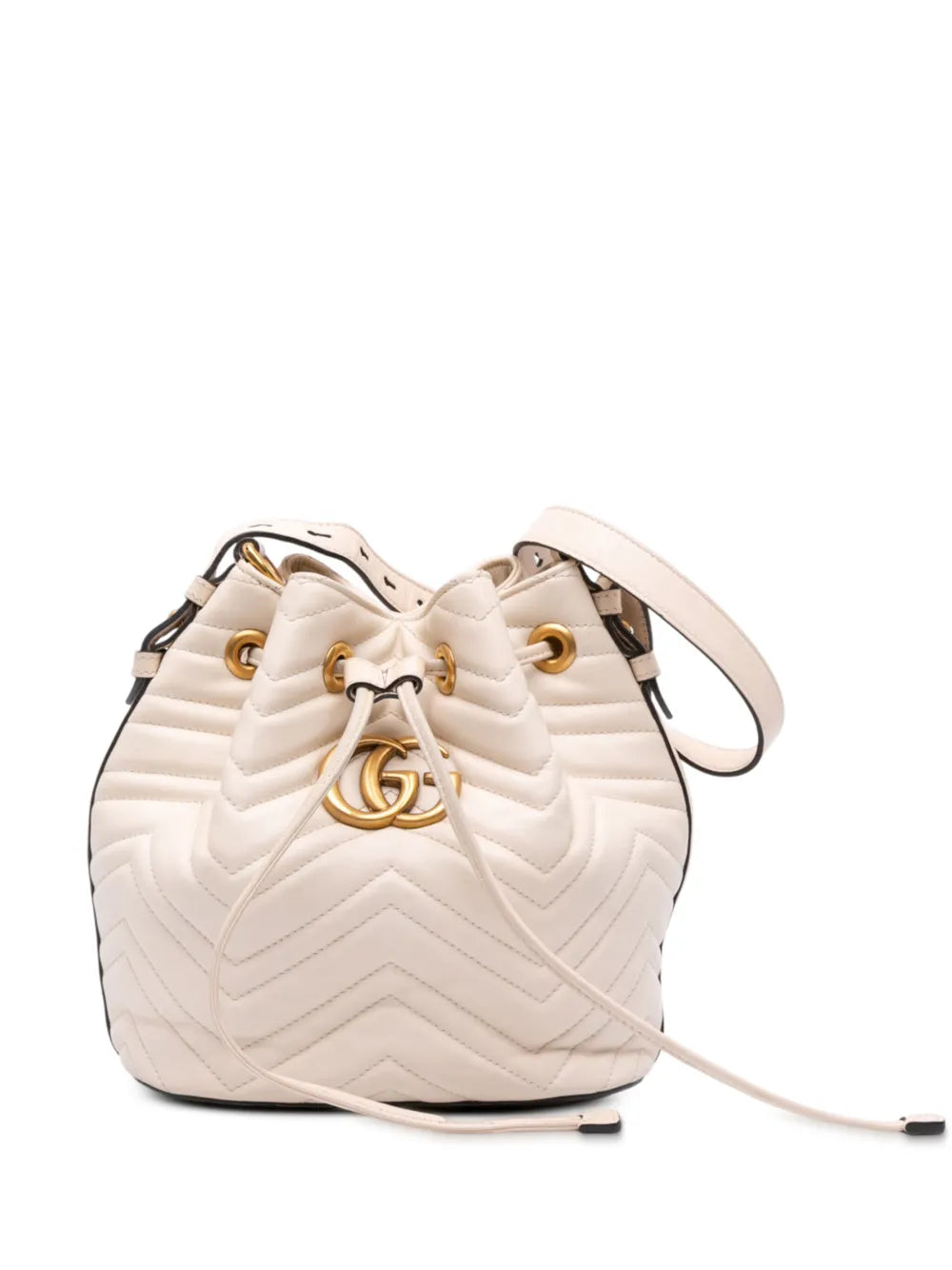 Pre-OwnedGucci Pre-Owned2016-2025 GG Marmont Matelasse Leather Bucket Bag satchel