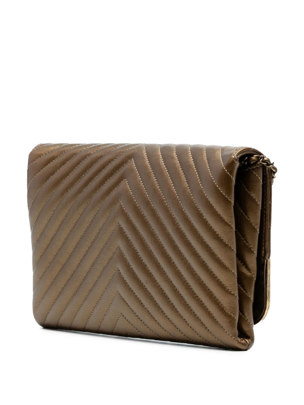 Pre-OwnedCHANEL Pre-Owned2018-2019 Calfskin Chevron Rock The Corner Flap shoulder bag