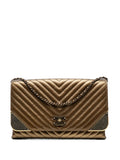 Pre-OwnedCHANEL Pre-Owned2018-2019 Calfskin Chevron Rock The Corner Flap shoulder bag