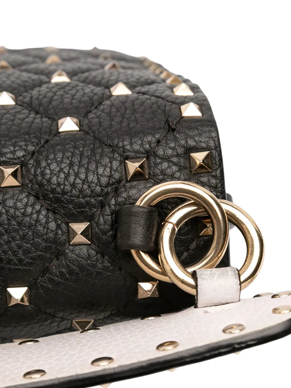 Pre-OwnedValentino Garavani Pre-Owned2010-2025 Medium Calfskin Rockstud Spike Zipped Expandable satchel